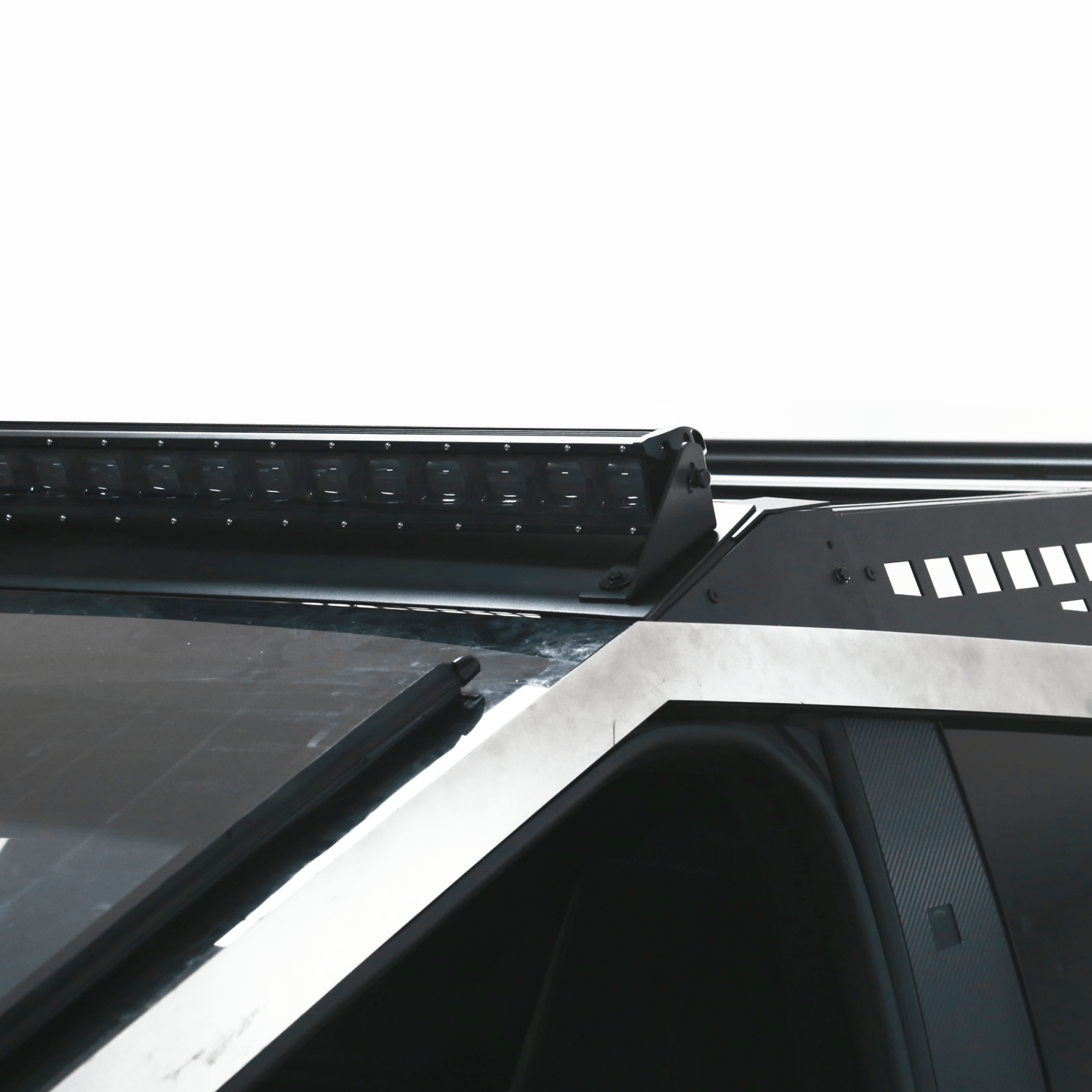 Tesla Cybertruck Overland Bed Rack System Trucks Bed Rails with Optional Light Bar