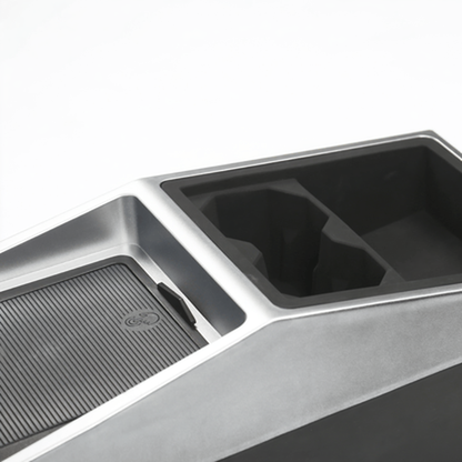 Tesla Cybertruck Center Floor Console Organizer, Multifunctional Storage Box & Trash Bin