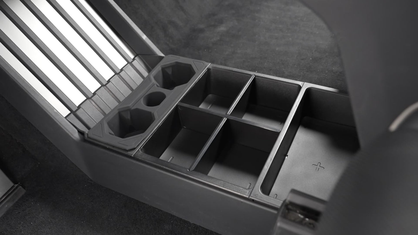 Tesla Cybertruck Floor Organizer Tray Lower Console Storage